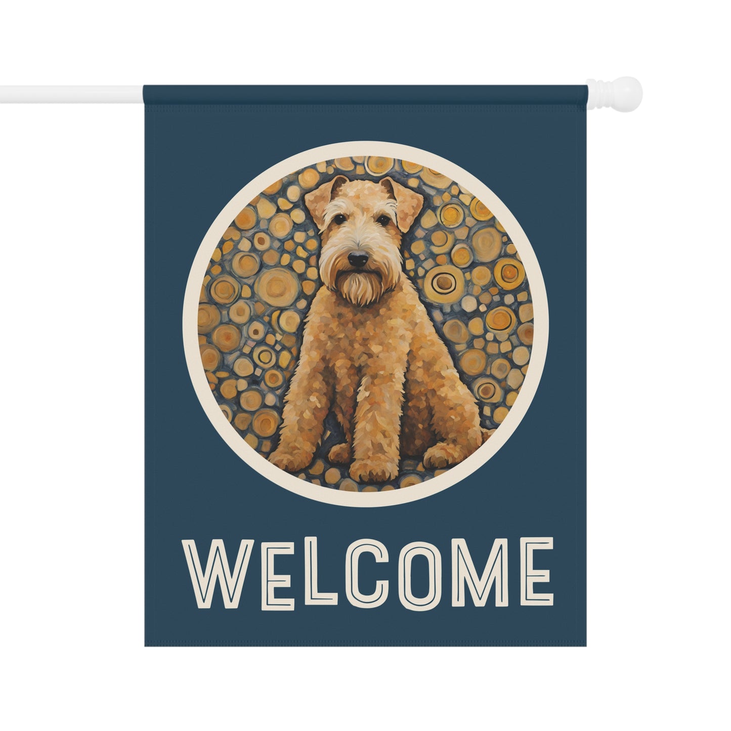 Lakeland Terrier Welcome 2-Sided Garden & House Flag/Banner