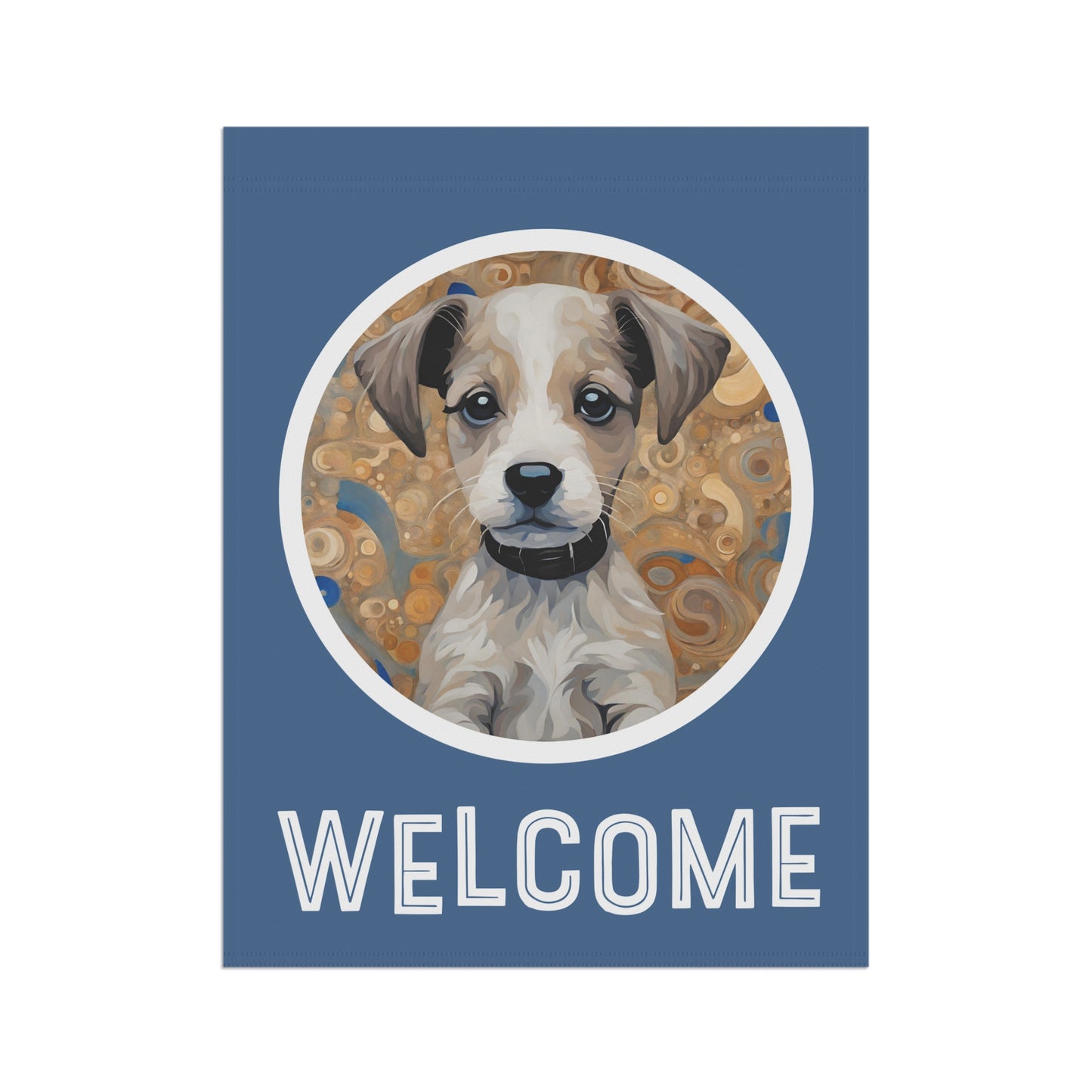 Phillip the Dog 2 Welcome 2-Sided Garden & House Flag/Banner