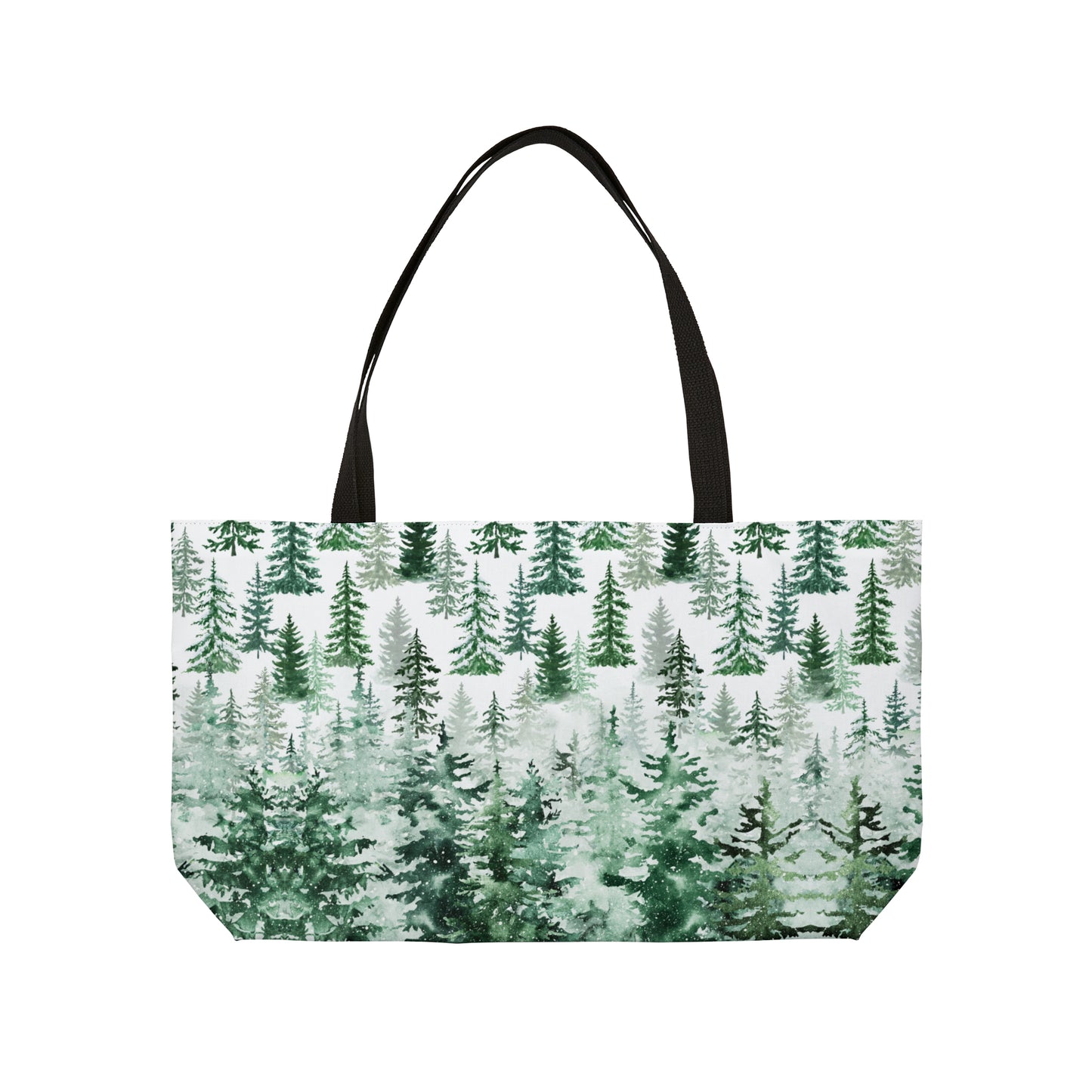 Pines in the Snow Weekender Tote Bag