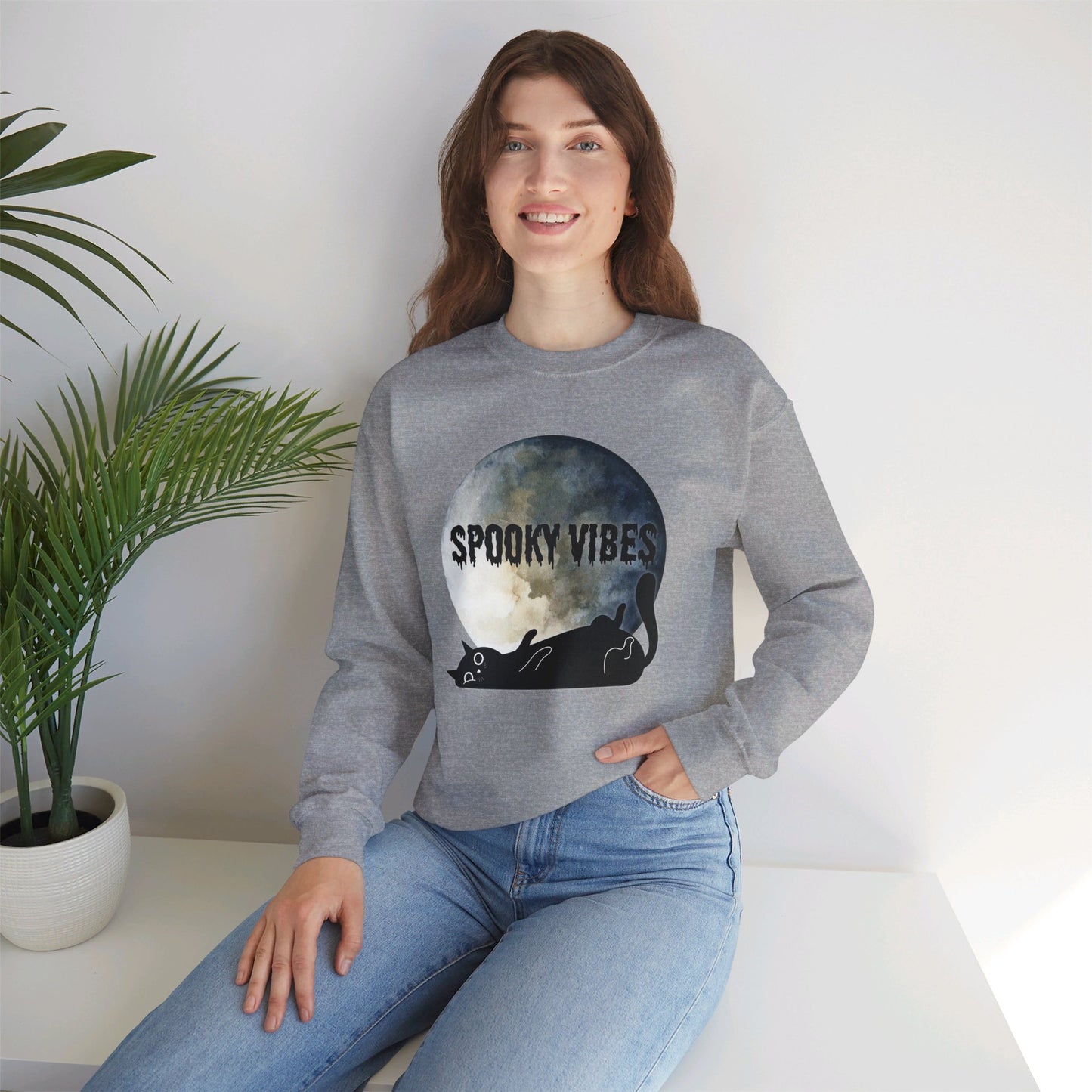 Spooky Vibes Unisex Heavy Blend™ Crewneck Sweatshirt