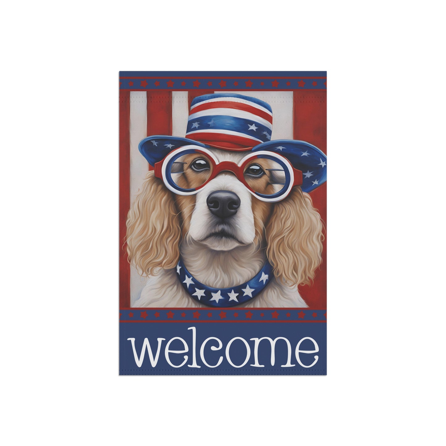 Liberty Dag Welcome 2-Sided Garden & House Flag/Banner