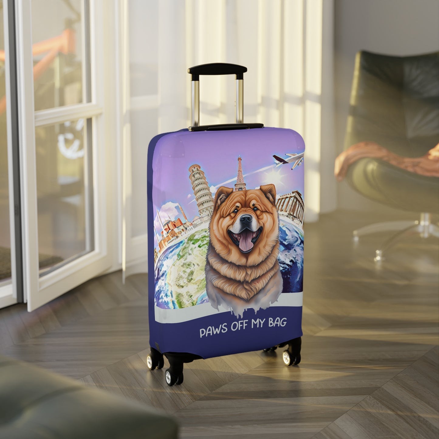 Chow Chow Paws Off My Bag Luggage Cover