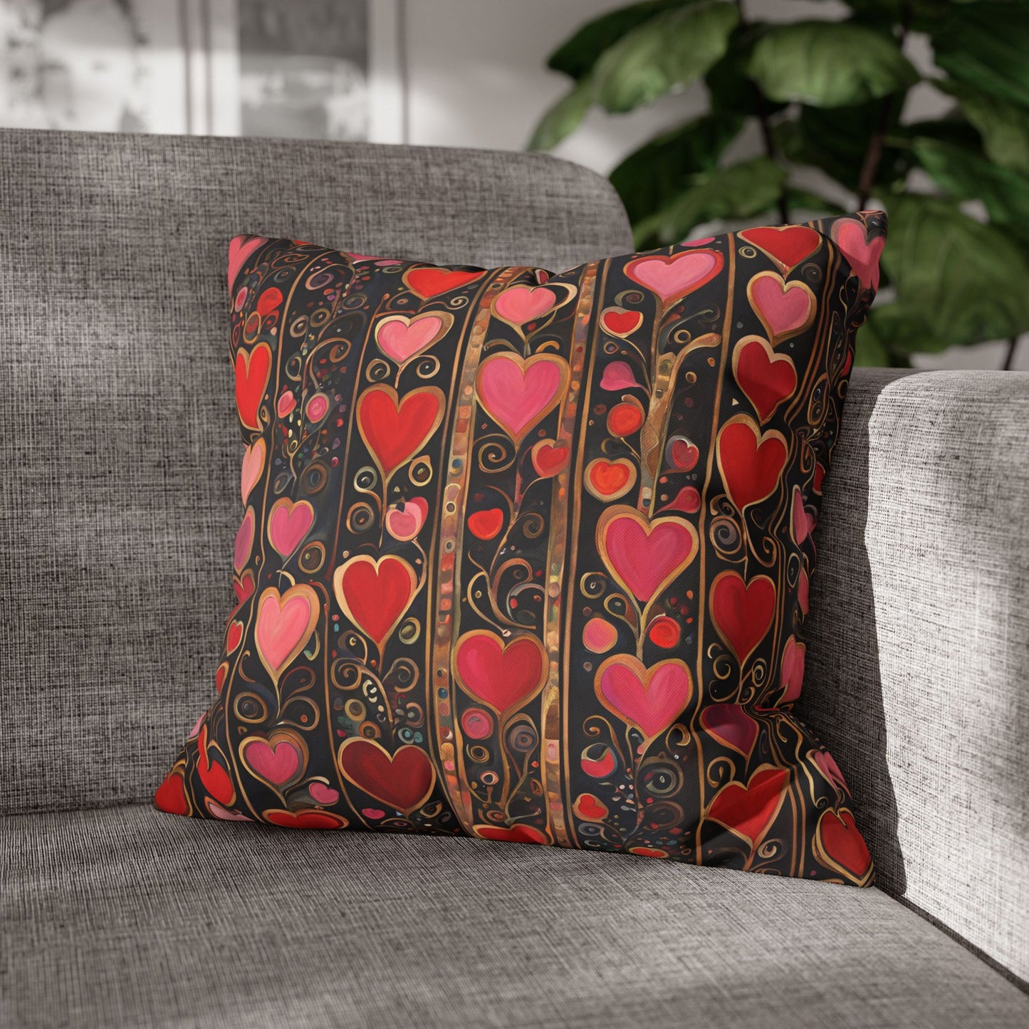 Lotta Love Square Poly Canvas Pillowcase