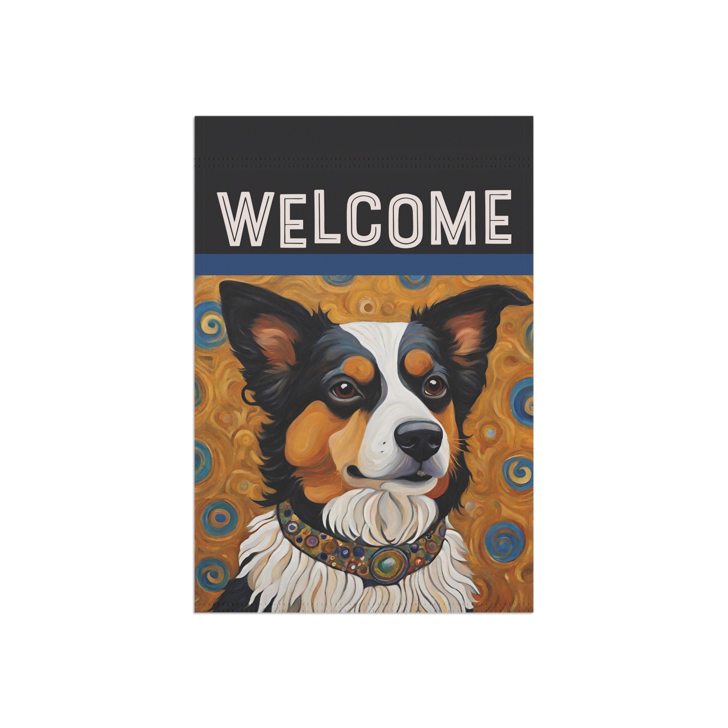 Auggie Welcome 2-Sided Garden & House Flag/Banner