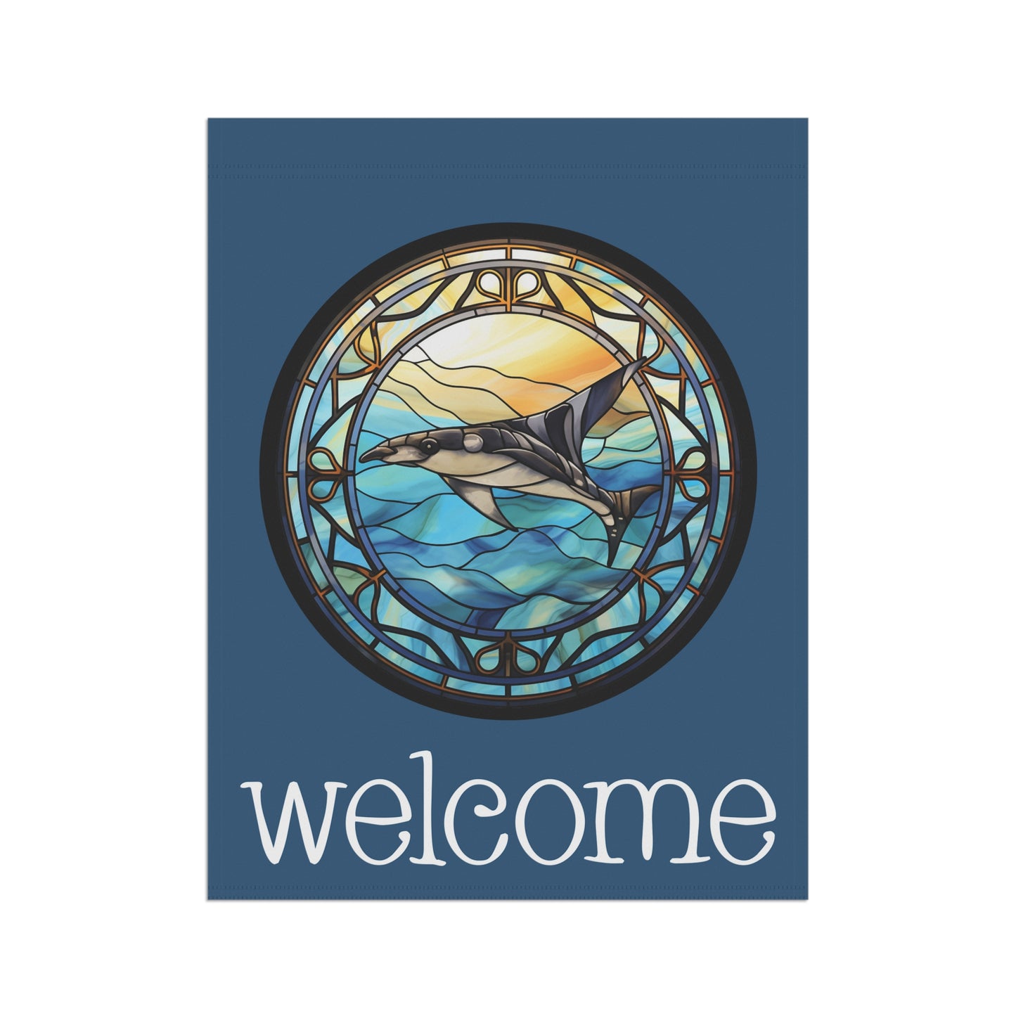 Manta Ray Welcome 2-Sided Garden & House Flag/Banner