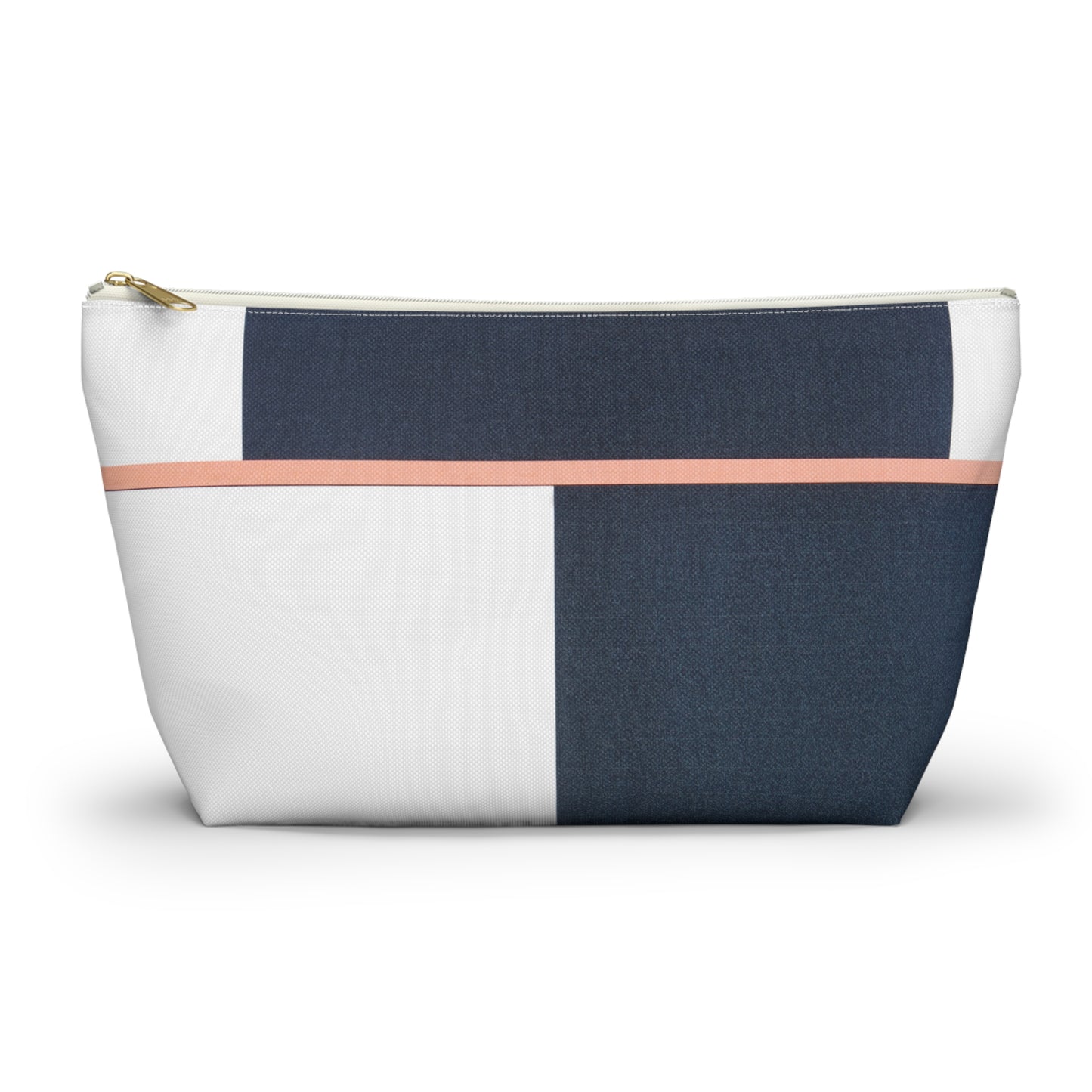 Modern Nautical Accessory Pouch w T-bottom