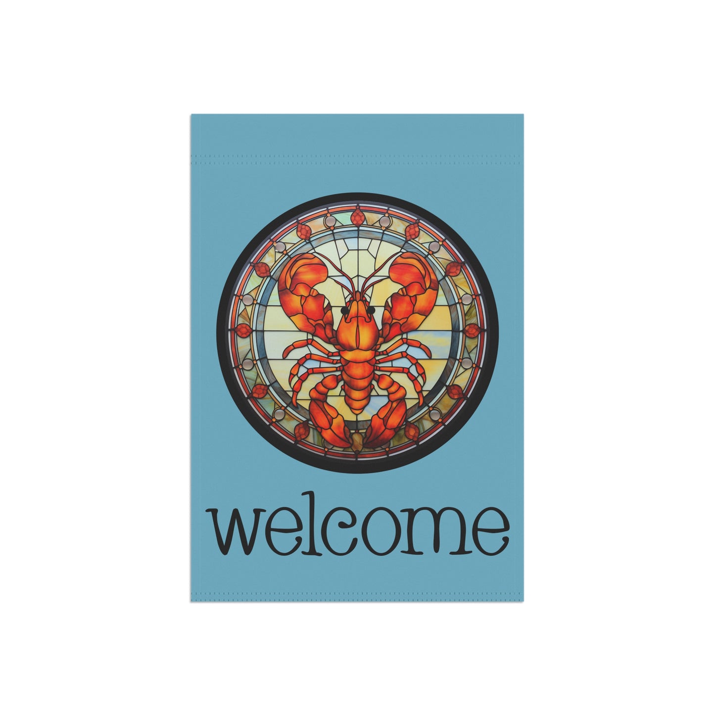 Lobster Welcome 2-Sided Garden & House Flag/Banner