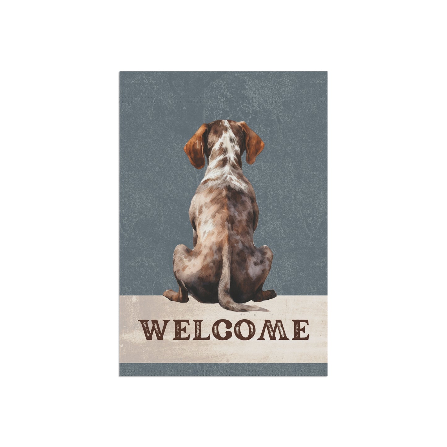 German Shorthaired Pointer Welcome 2-Sided Garden & House Flag/Banner