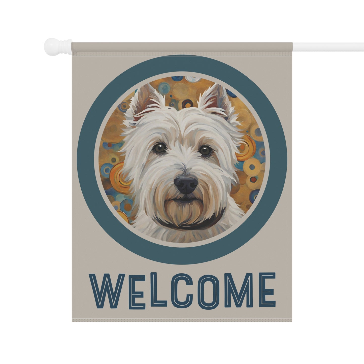 West Highland Terrier Welcome 2-Sided Garden & House Flag/Banner