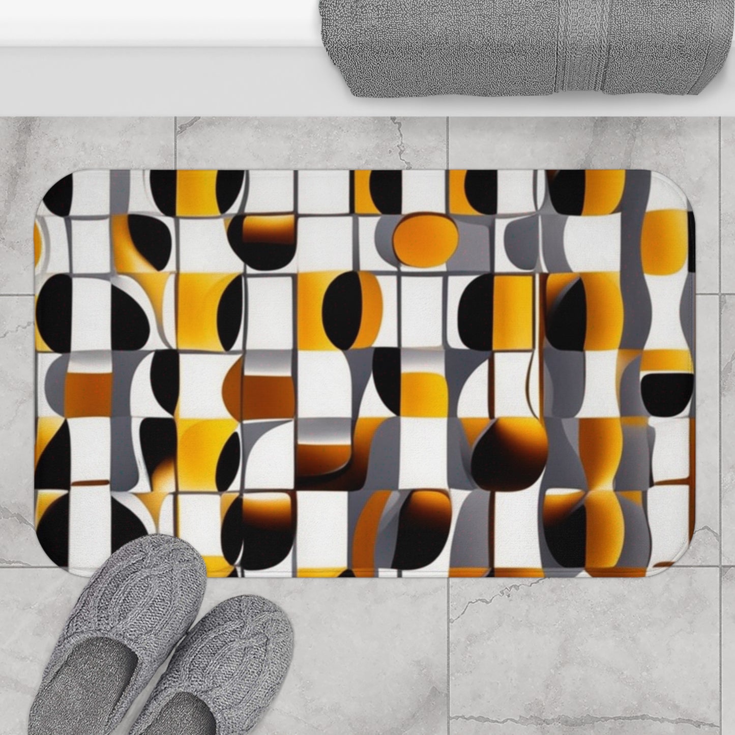 Beer Glasses Microfiber Bath Mat