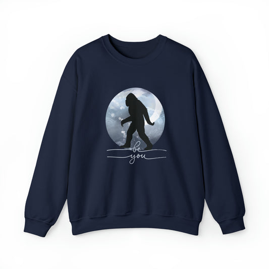 Be You Big Foot Sasquatch Yeti Unisex Heavy Blend™ Crewneck Sweatshirt