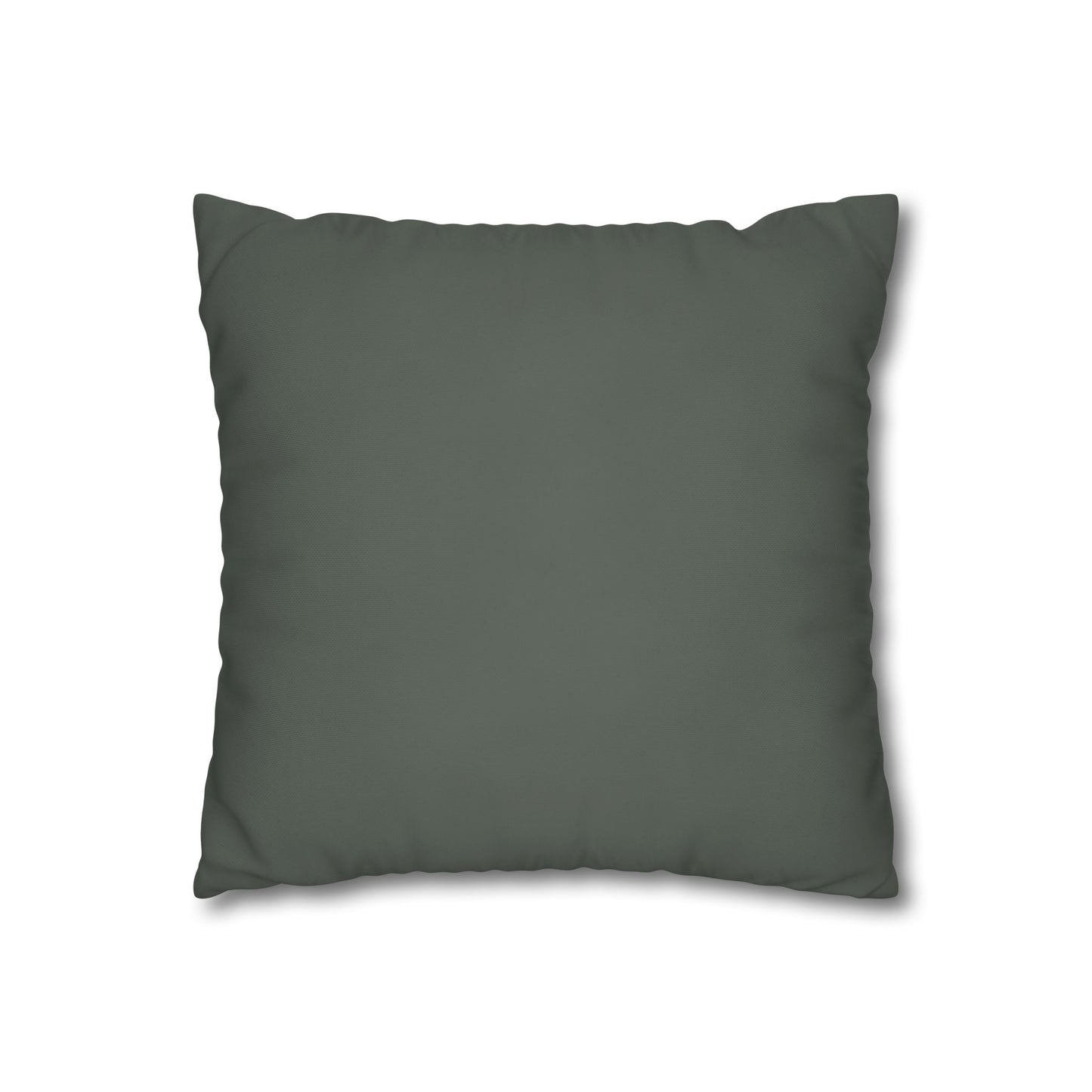 Winter Grizzly Square Poly Canvas Pillowcase