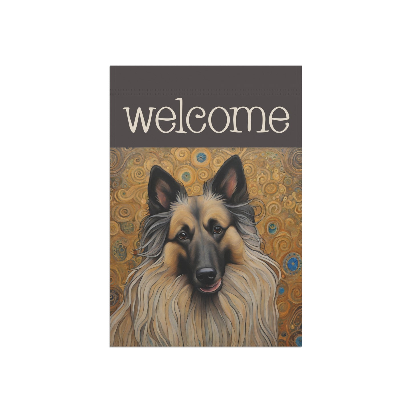 Belgian Tervuren Welcome 2-Sided Garden & House Flag/Banner