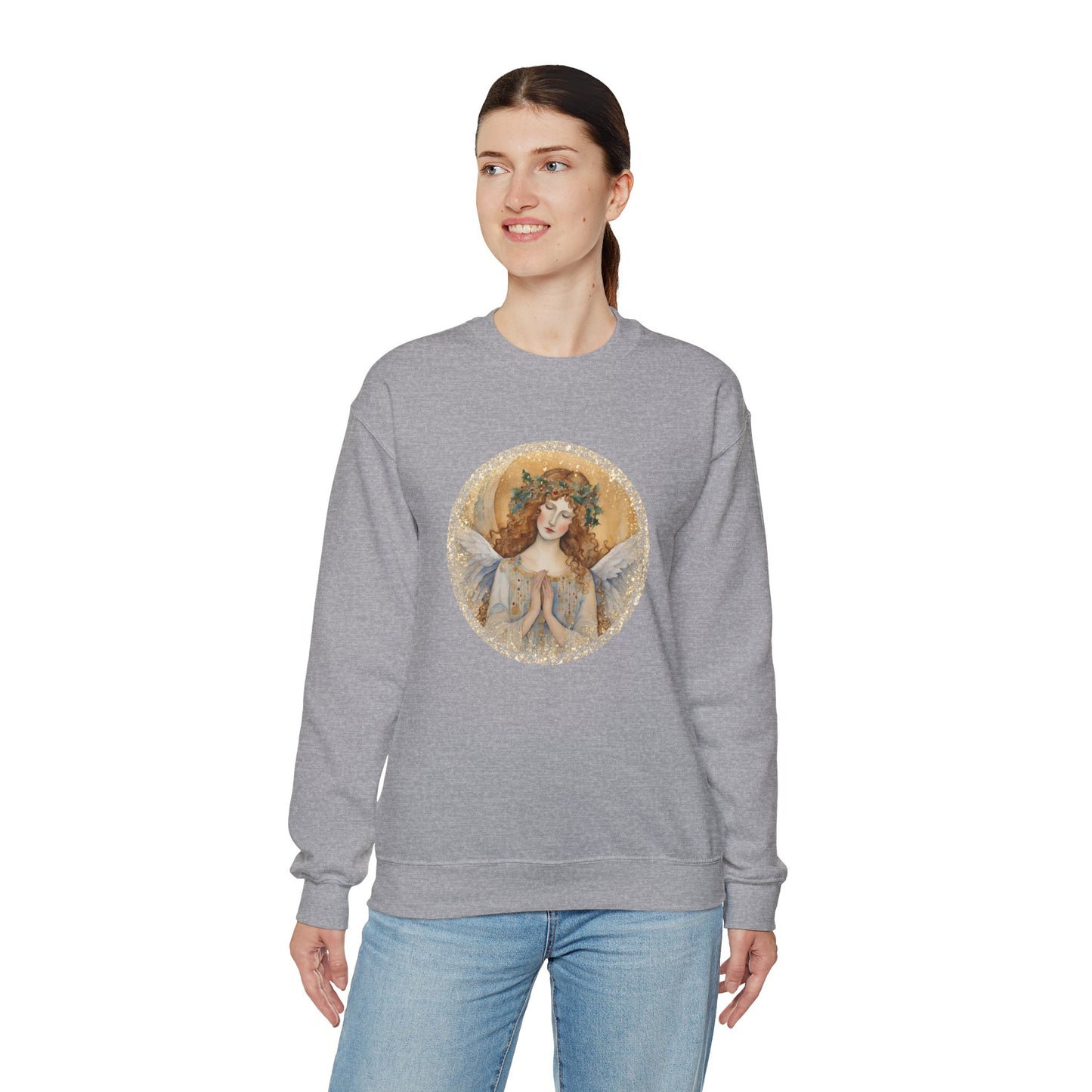 Guardian Angel Unisex Heavy Blend™ Crewneck Sweatshirt