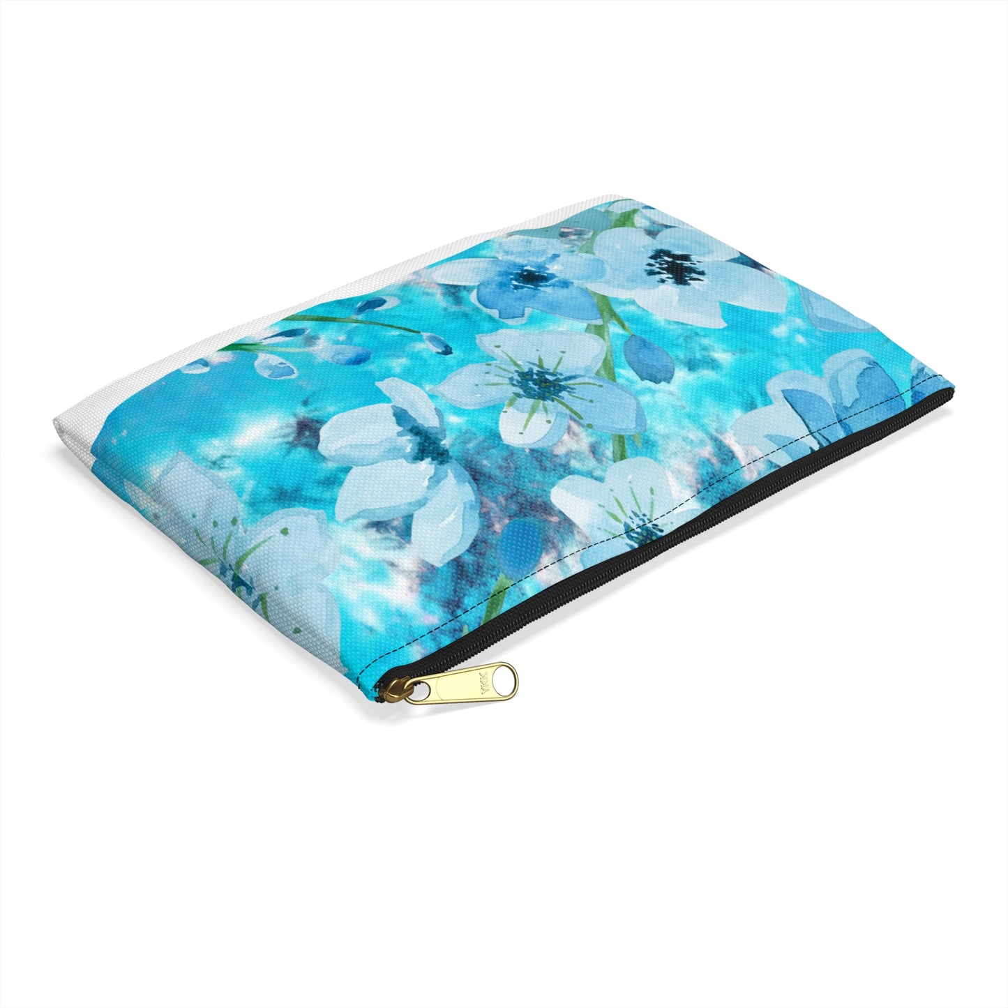 Nordic Floral Journal Makeup Pencil Zipper Accessory Pouch