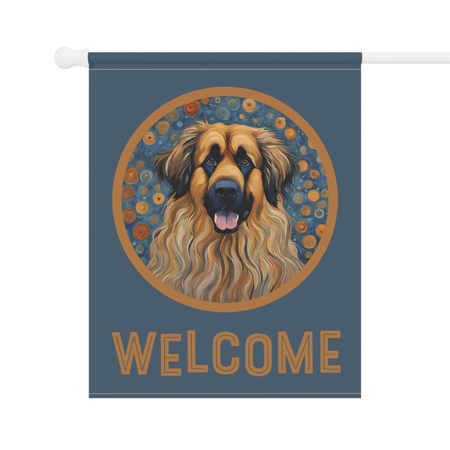 Leonberger Welcome 2-Sided Garden & House Flag/Banner