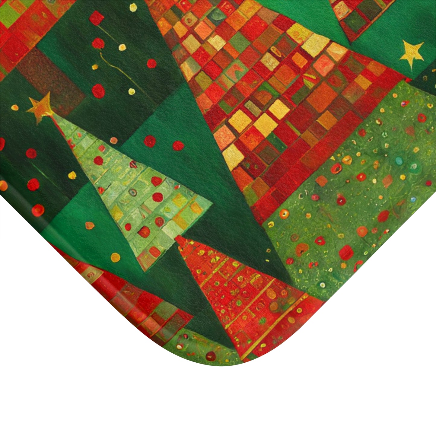 Christmas Tree Forest Microfiber Bath Mat