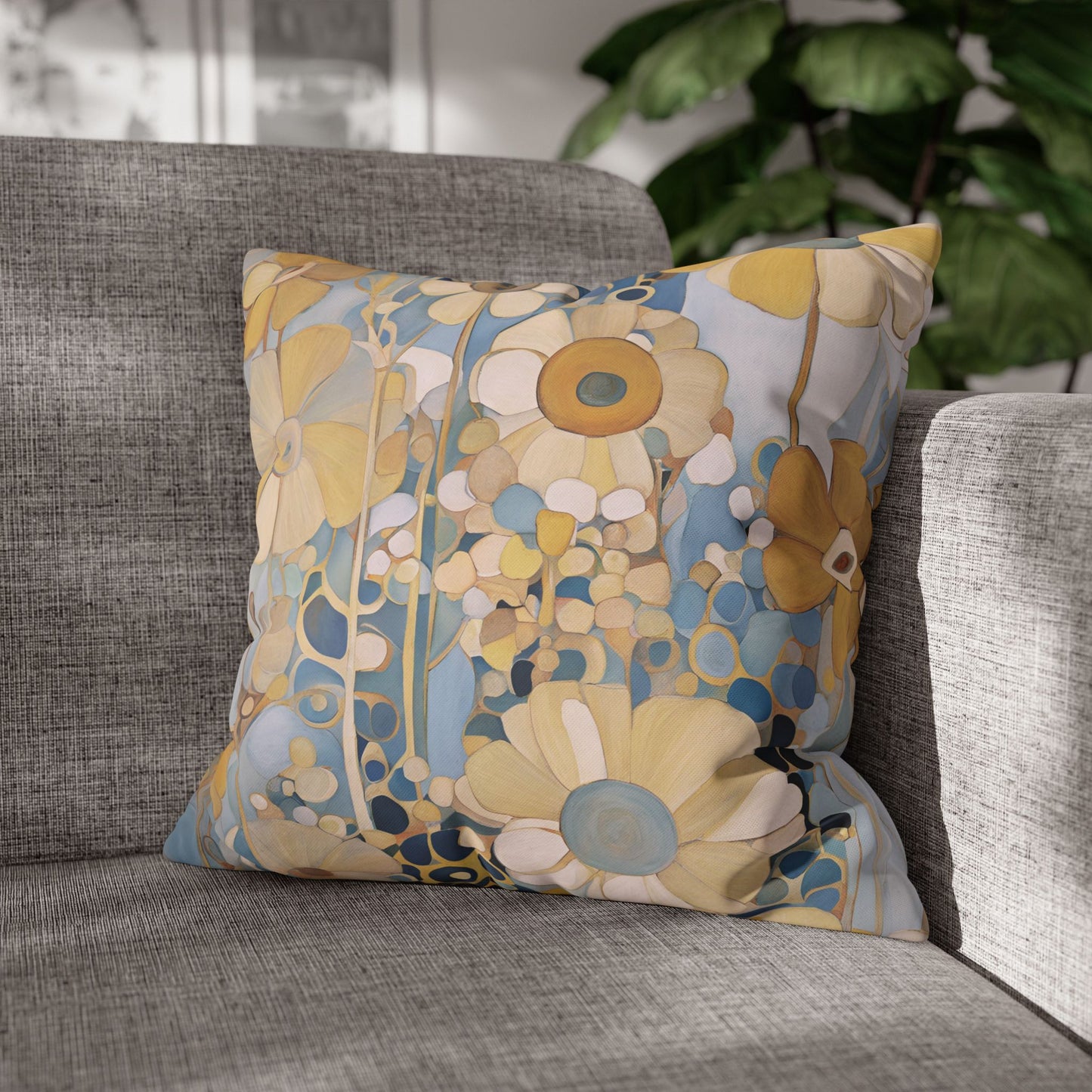 Cottage Square Poly Canvas Pillowcase