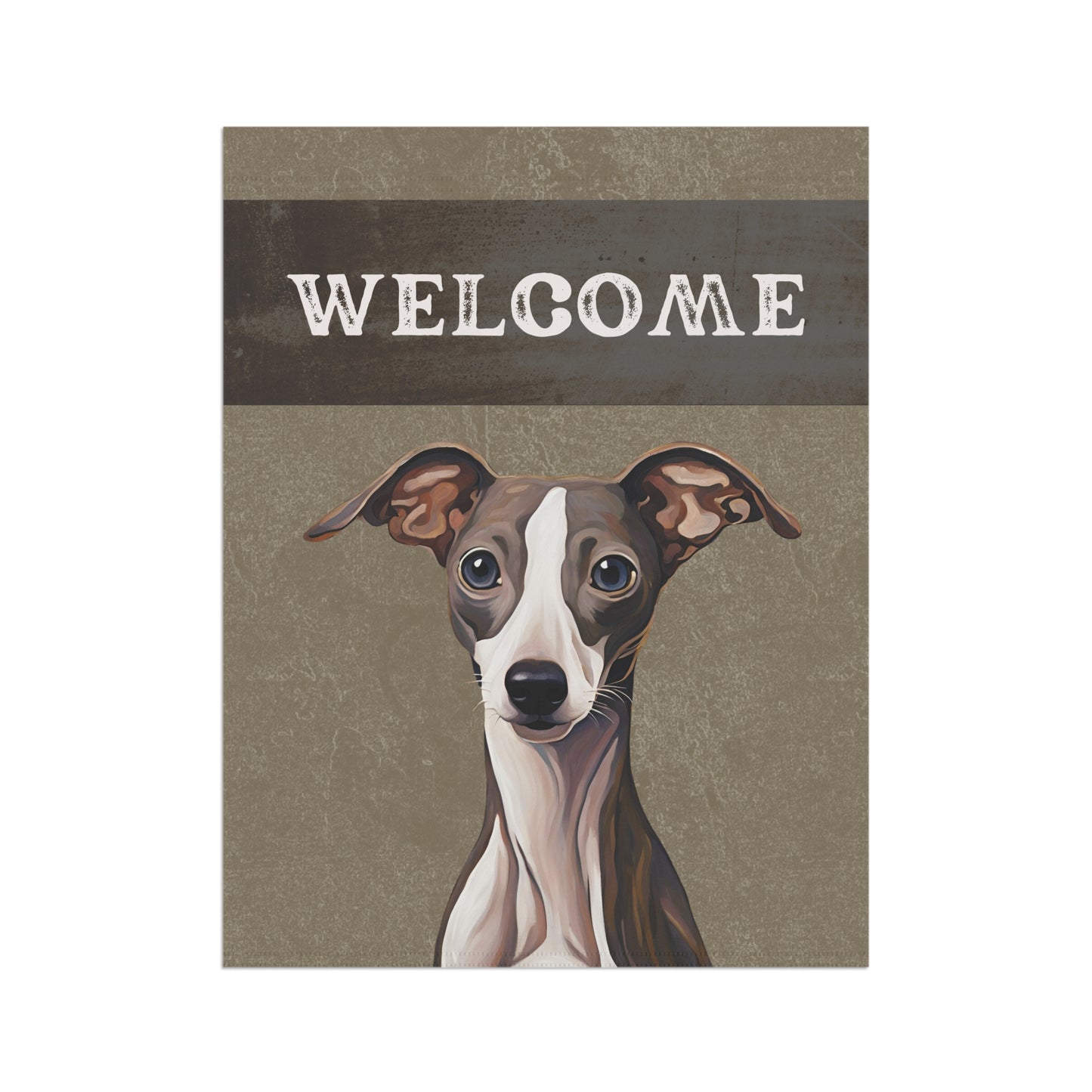 Greyhound Welcome 2-Sided Garden & House Flag/Banner