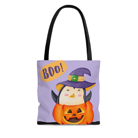 Halloween Penguin Boo Tote Bag