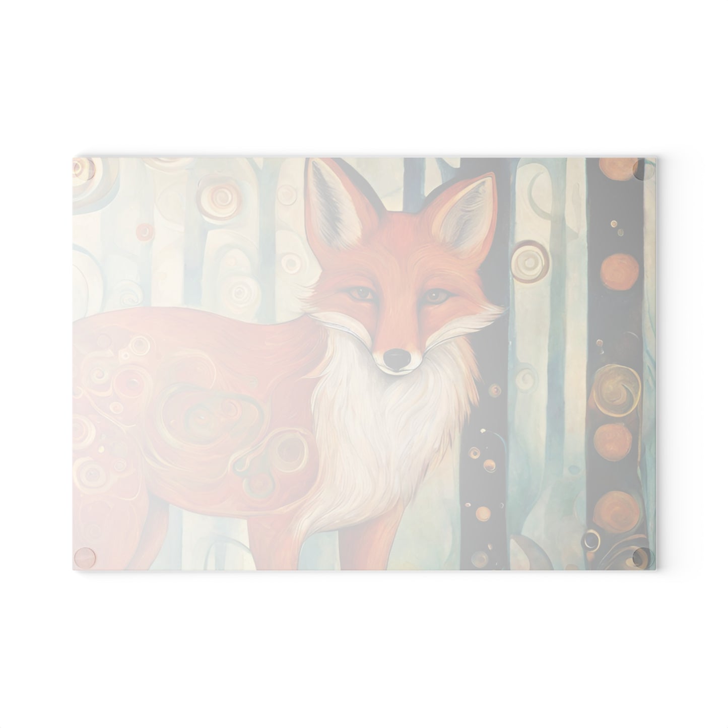 The Fox Tempered Glass Cutting Board