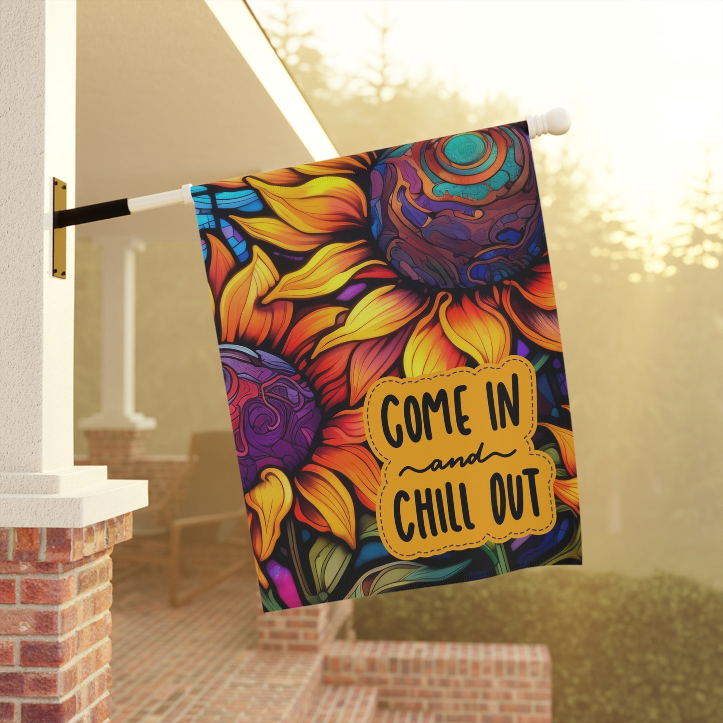 Come In & Chill Out 2-Sided Garden & House Flag/Banner