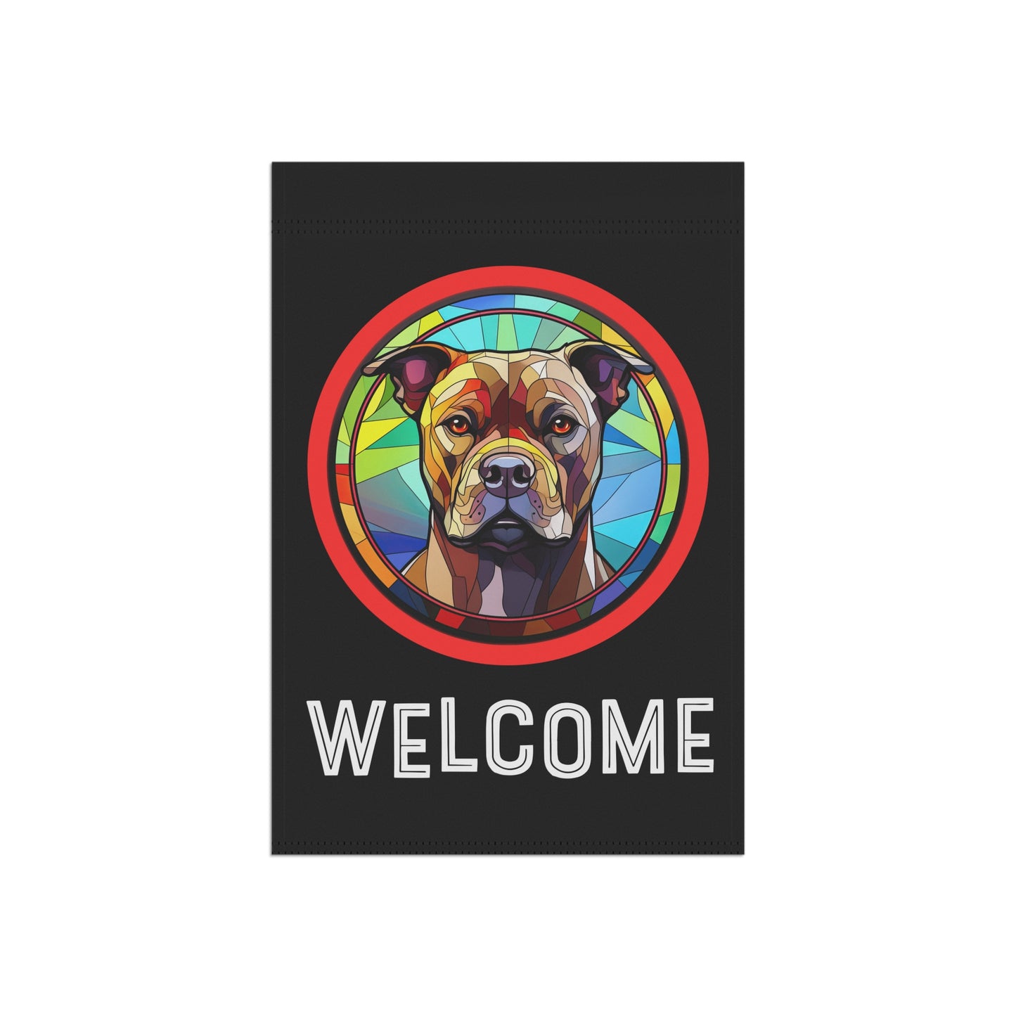 Staffordshire Bull Terrier Welcome 2-Sided Garden & House Flag/Banner