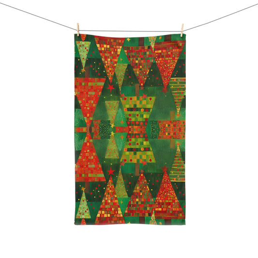 Christmas Tree Forest Hand Towel