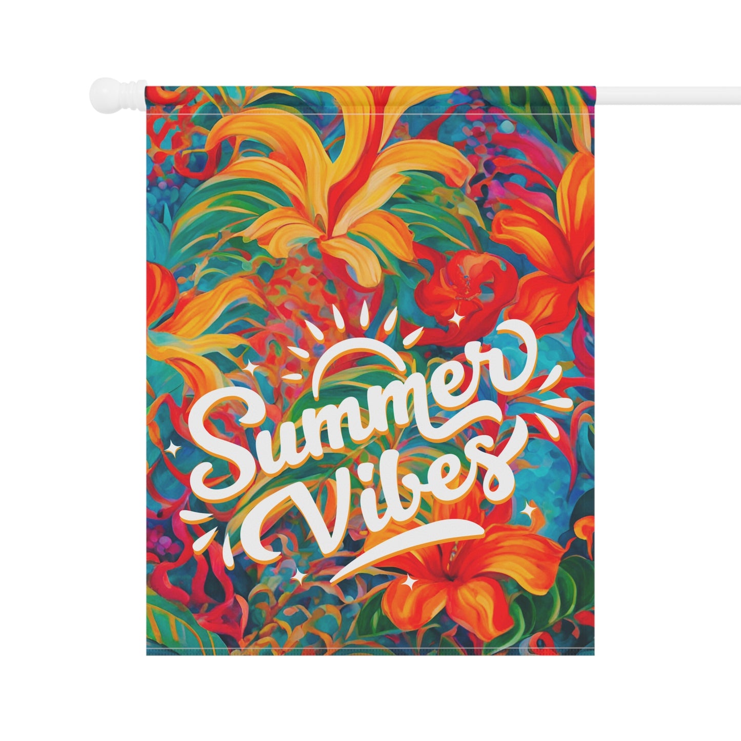 Summer Vibes 2-Sided Garden & House Flag/Banner