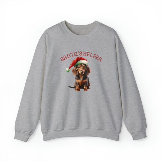 Dachshund Santa's Helper Unisex Heavy Blend™ Crewneck Sweatshirt