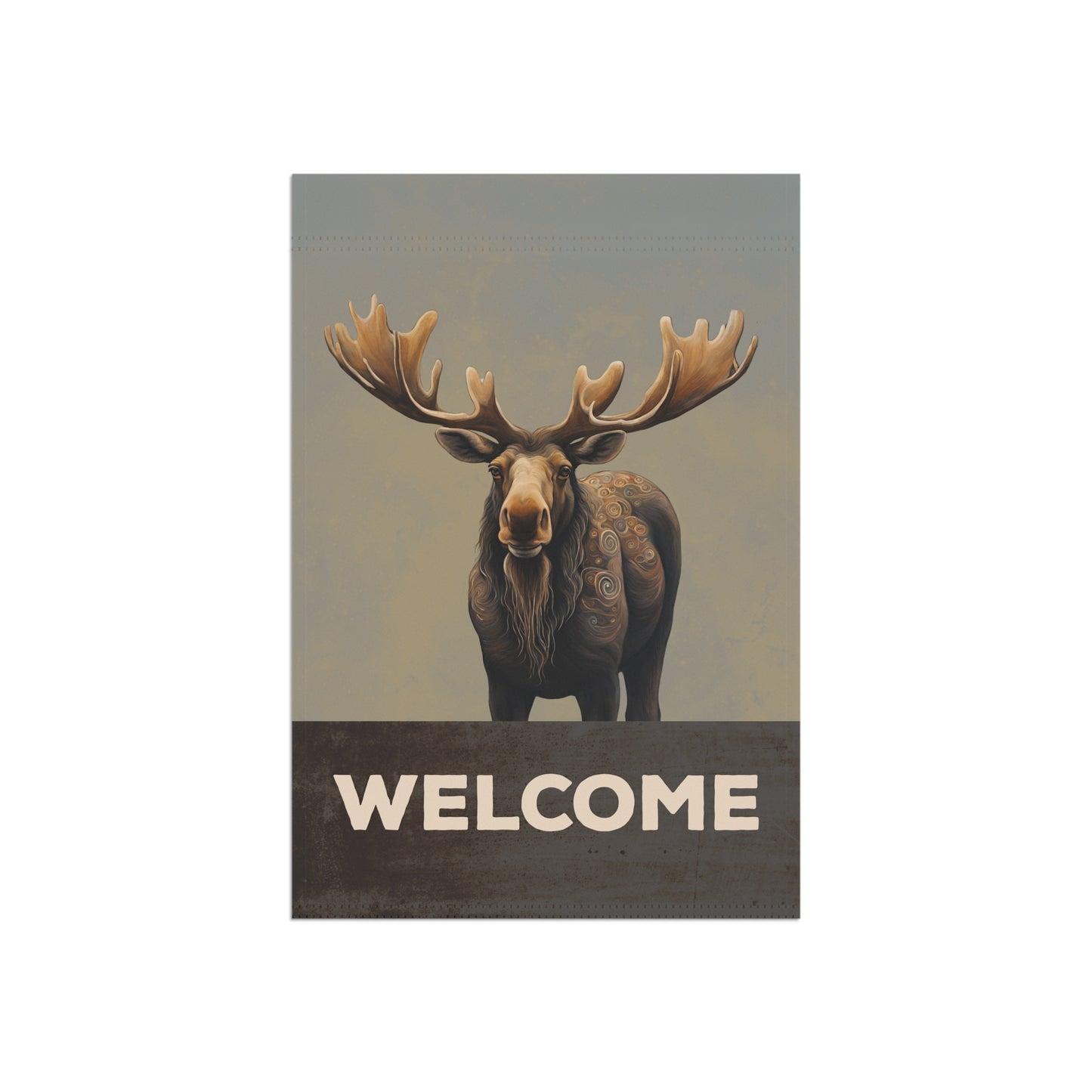 Moose Welcome 2-Sided Garden & House Flag/Banner