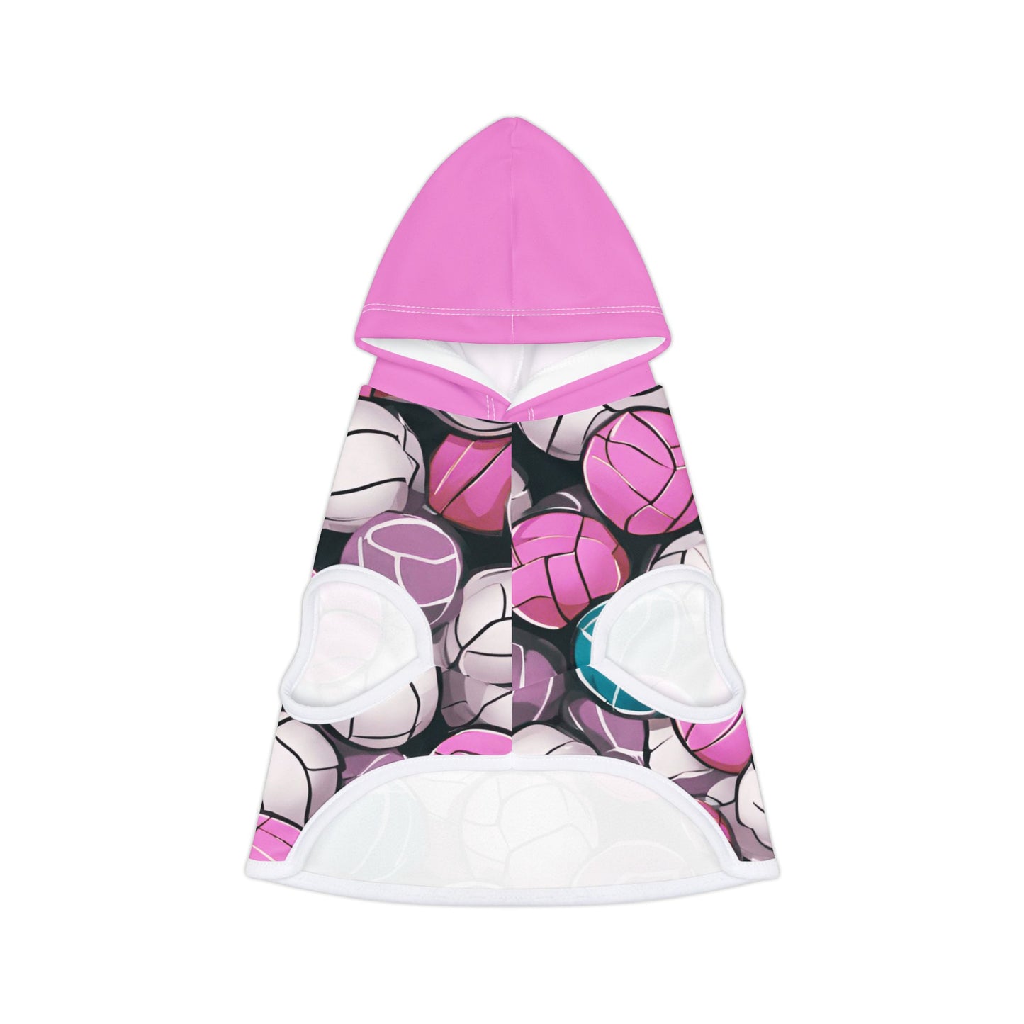 Volleyball Pink Pet Hoodie