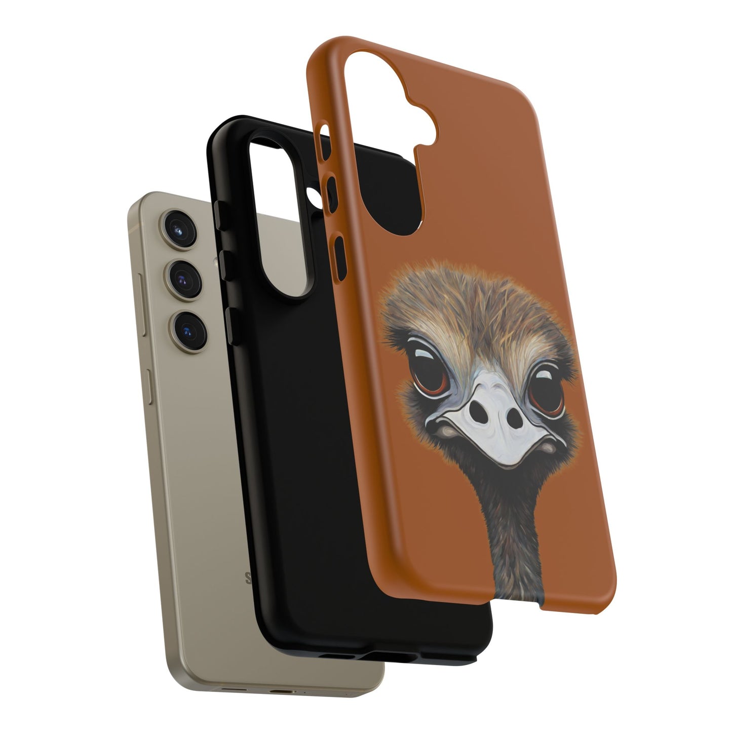 Ostrich Wildlife iPhone Samsung Galaxy Google Pixel Tough Cases