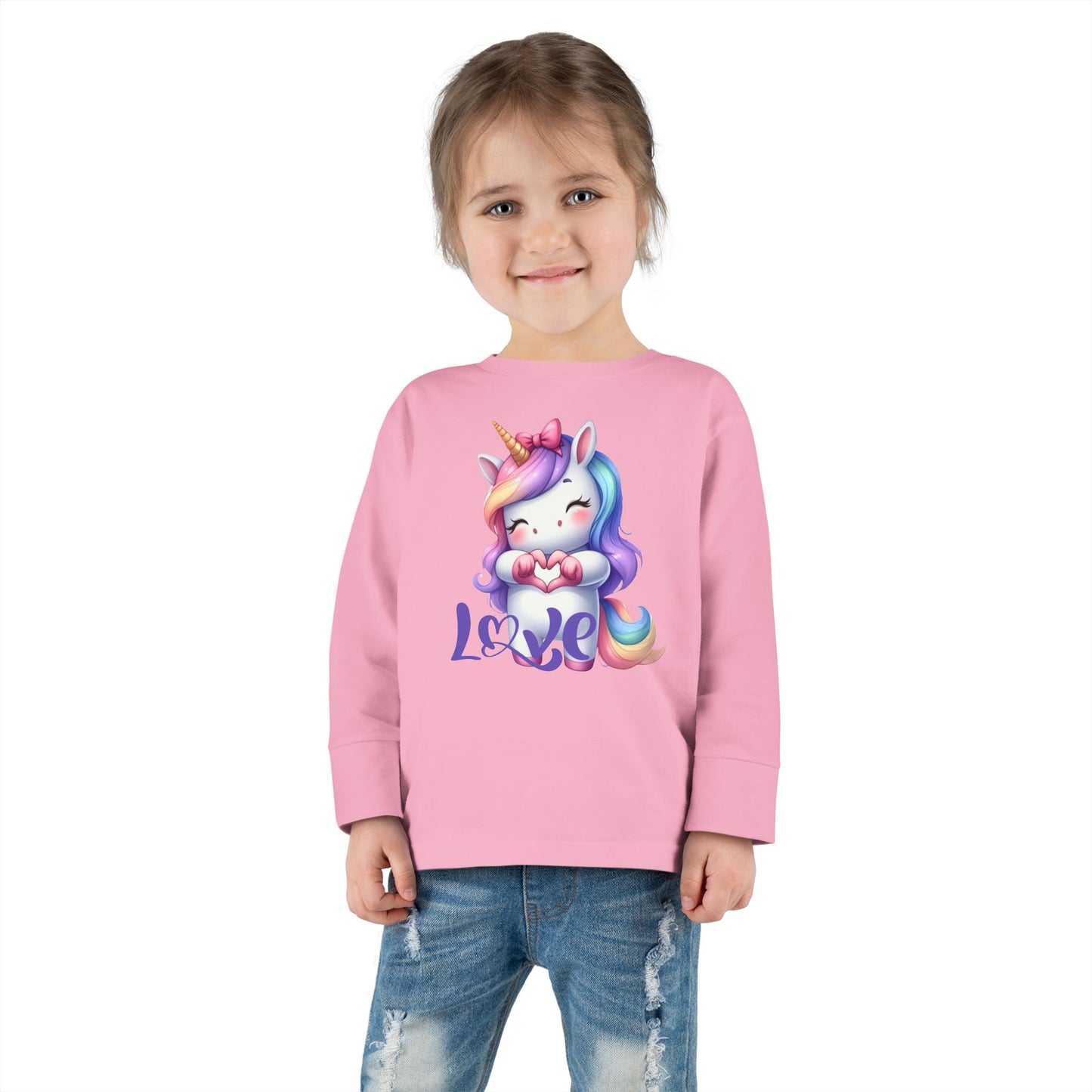 Unicorn Love Toddler Long Sleeve Tee