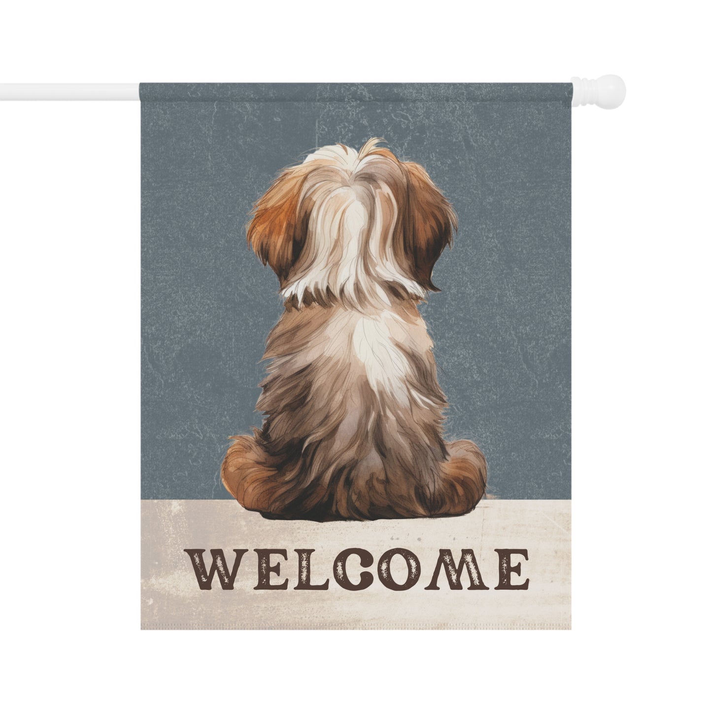 Havanese Welcome 2-Sided Garden & House Flag/Banner