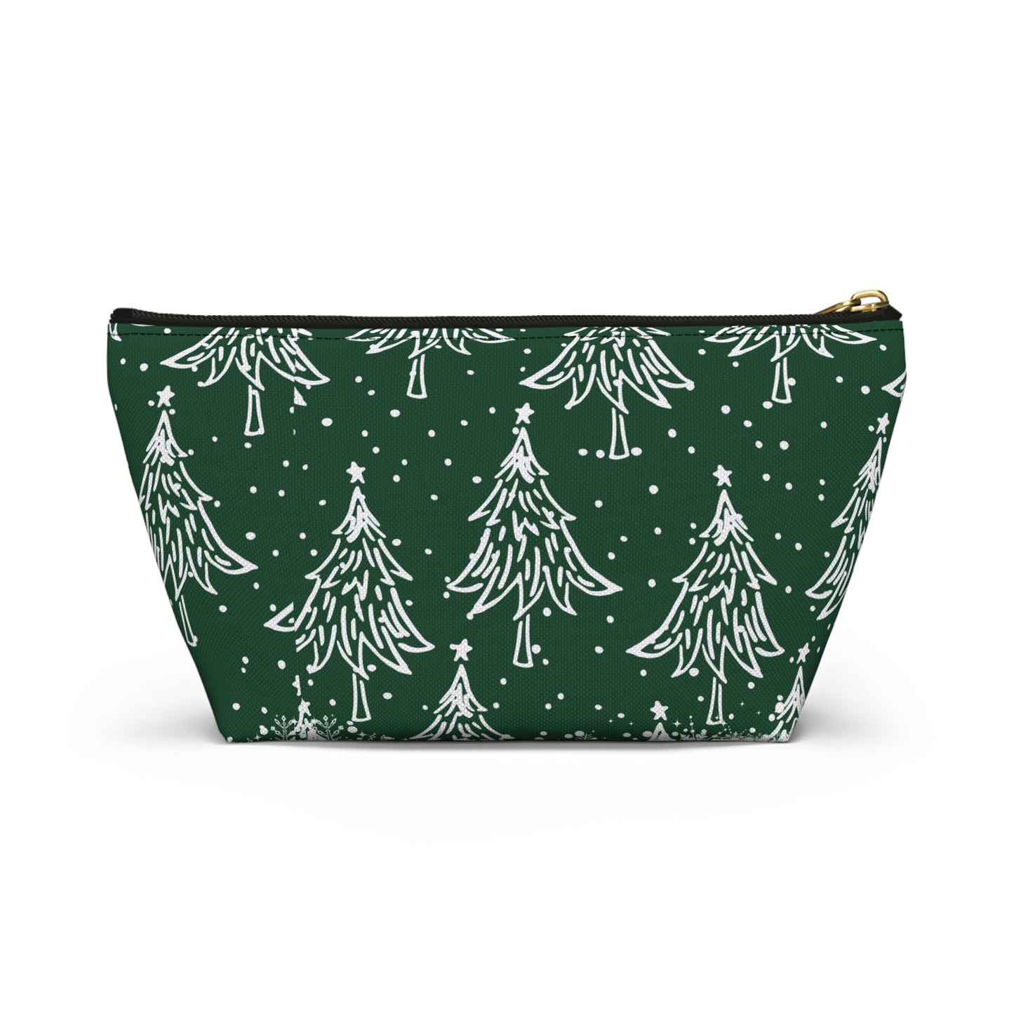 Christmas Trees for All Green Accessory Pouch w T-bottom