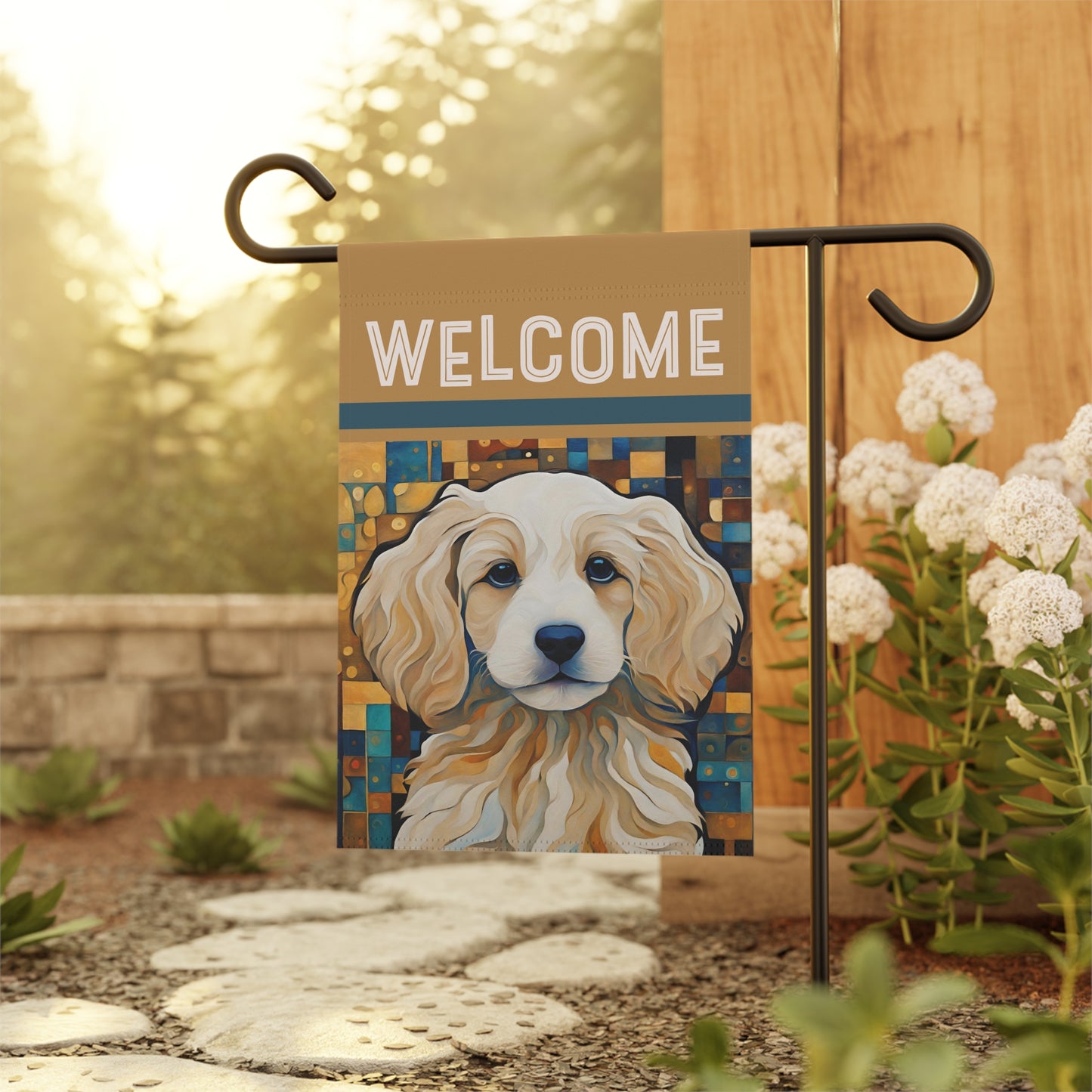 Billie Welcome 2-Sided Garden & House Flag/Banner