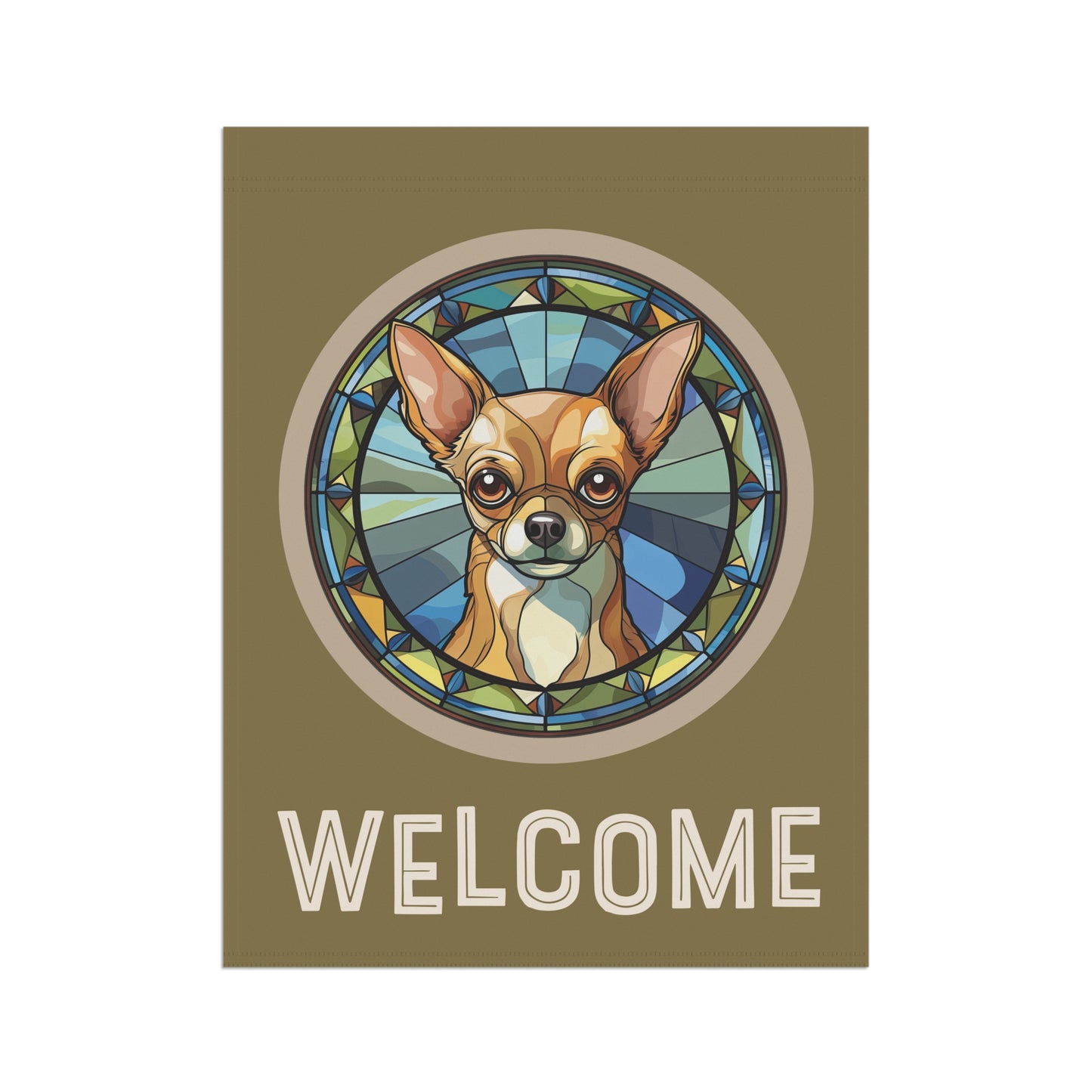 Chihuahua Welcome 2-Sided Garden & House Flag/Banner