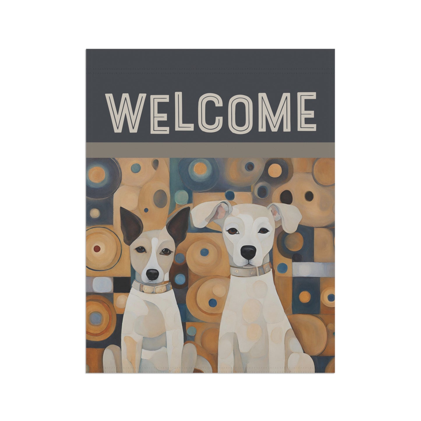 Canine Kids Welcome 2-Sided Garden & House Flag/Banner