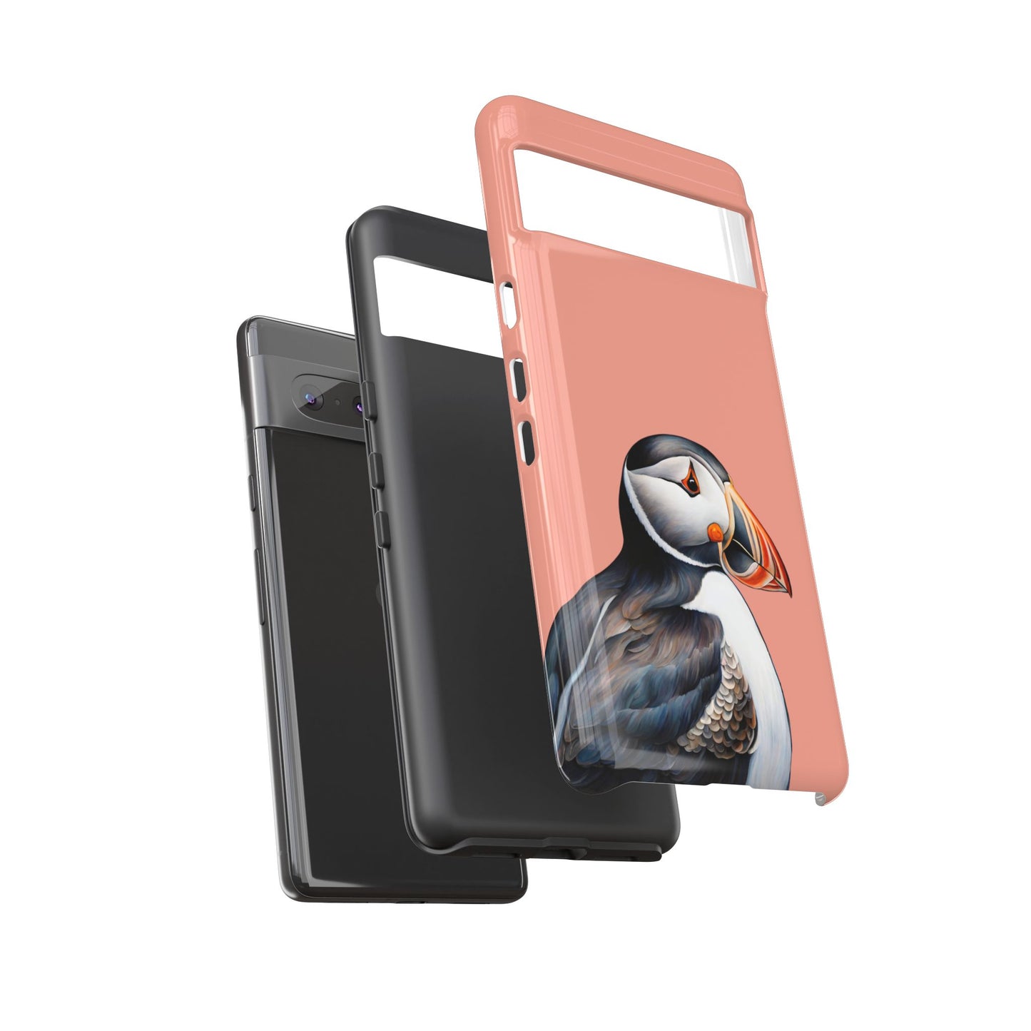 Puffin Wildlife iPhone Samsung Galaxy Google Pixel Tough Cases