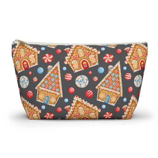 Gingerbread Houses Accessory Pouch w T-bottom