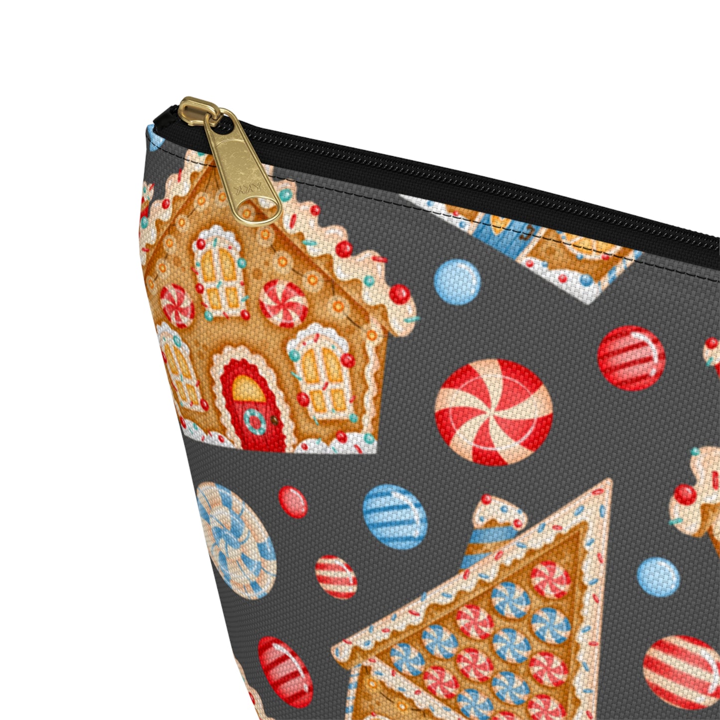 Gingerbread Houses Accessory Pouch w T-bottom