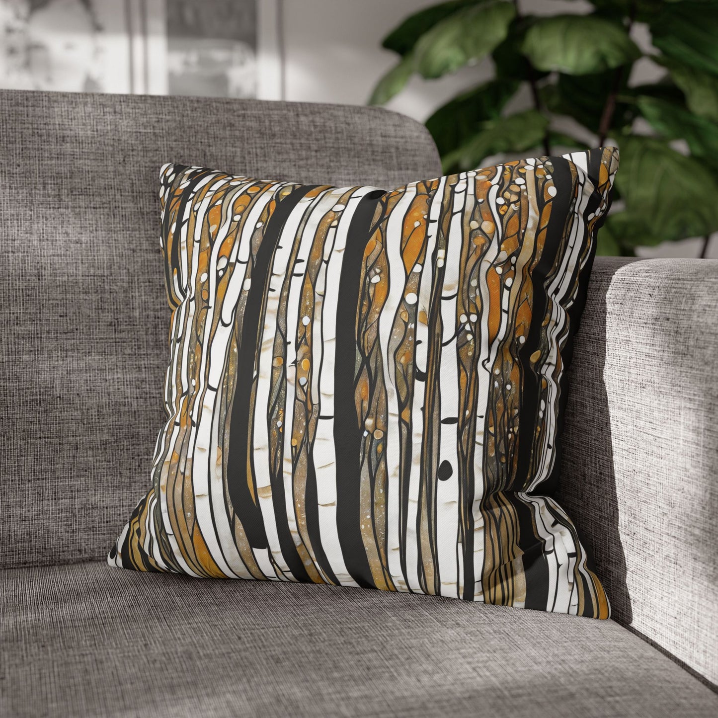 Birch Life Square Poly Canvas Pillowcase