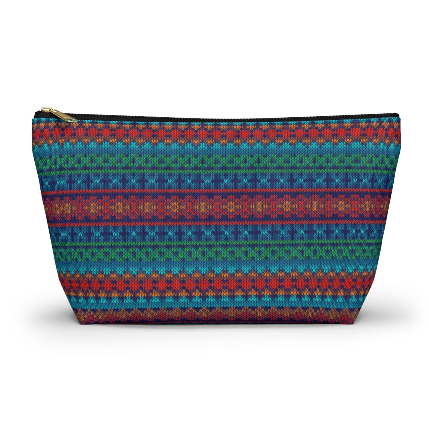 Bright Knit Sweater Accessory Bag w T-bottom