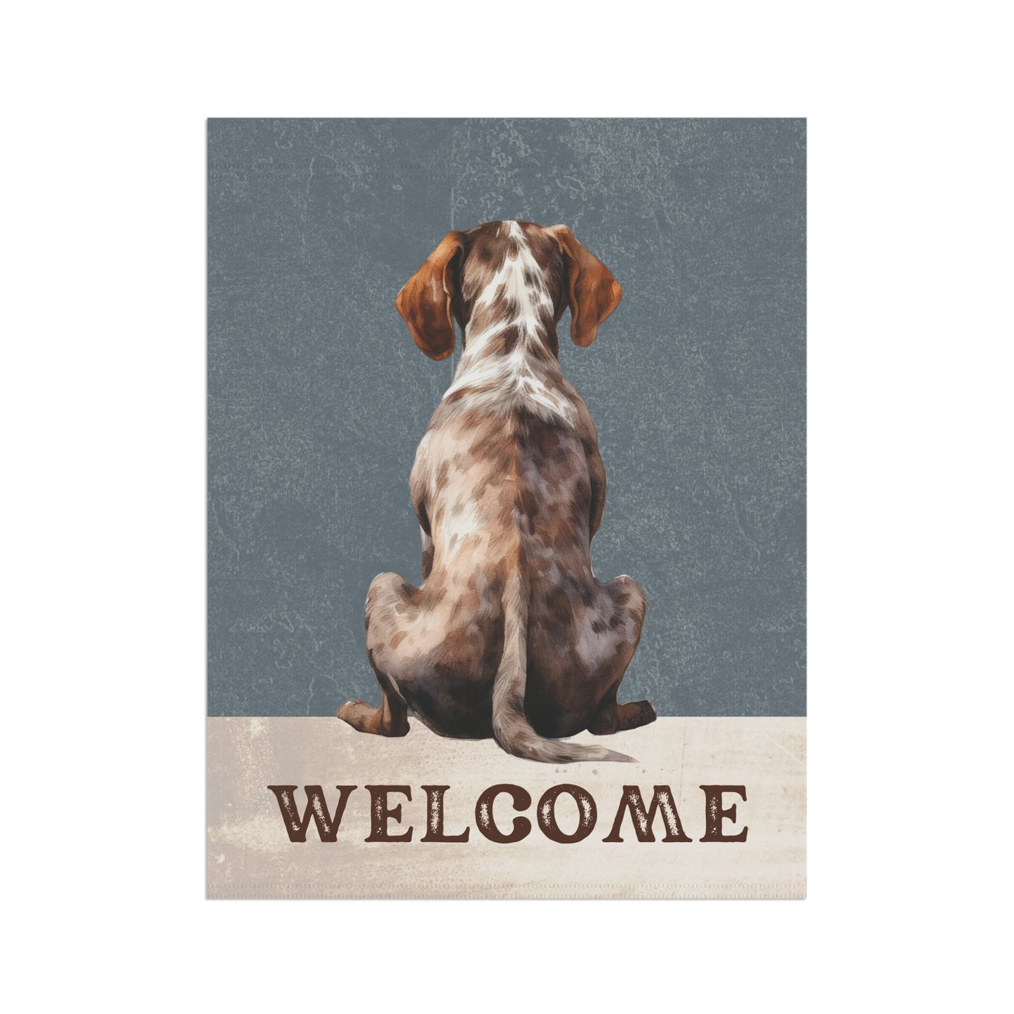 German Shorthaired Pointer Welcome 2-Sided Garden & House Flag/Banner