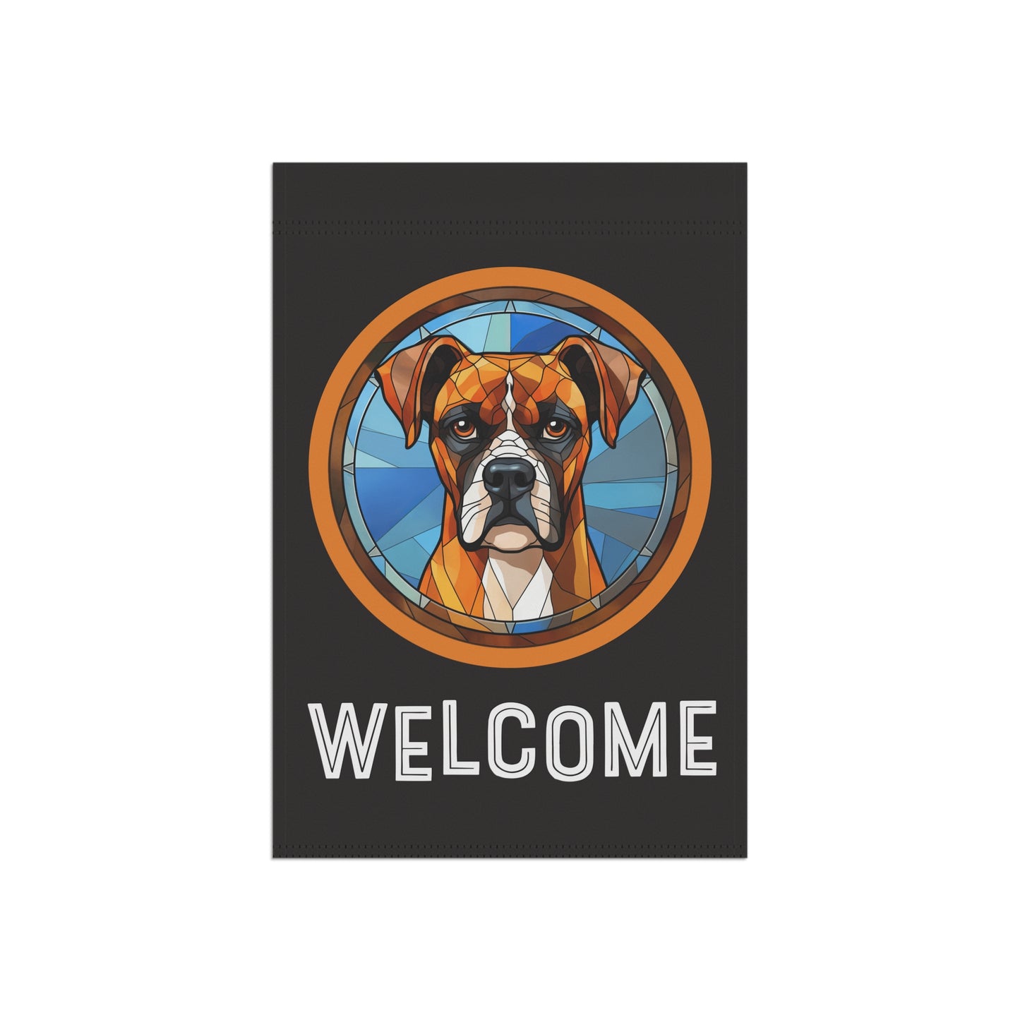 Boxer Welcome 2-Sided Garden & House Flag/Banner