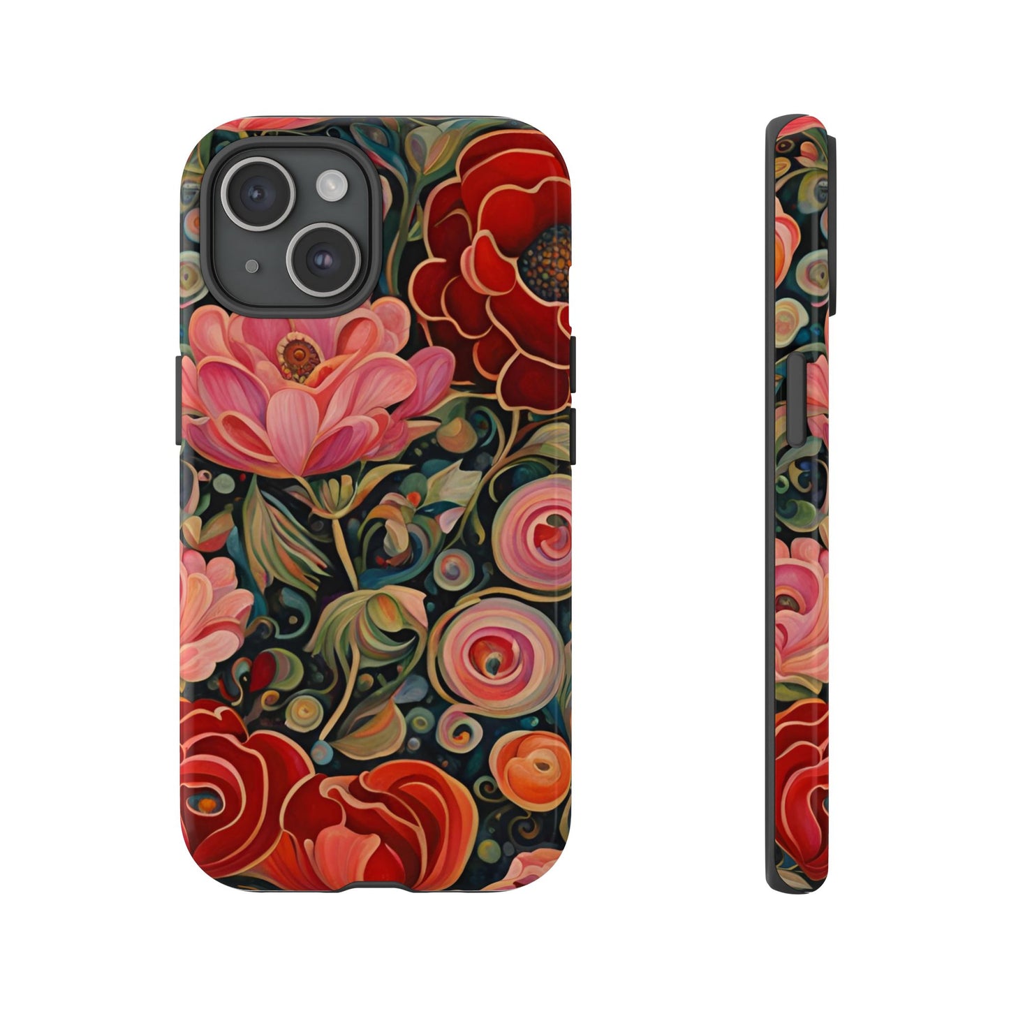 February Flowers iPhone Samsung Galaxy Google Pixel Tough Cases