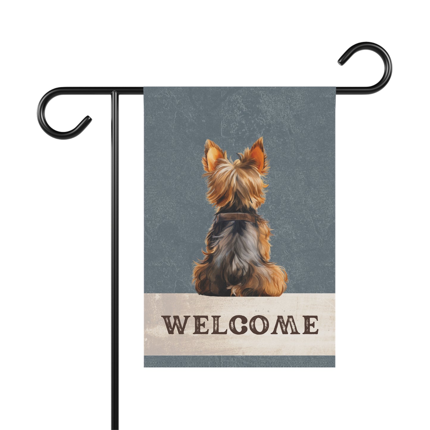 Yorkshire Terrier Welcome 2-Sided Garden & House Flag/Banner