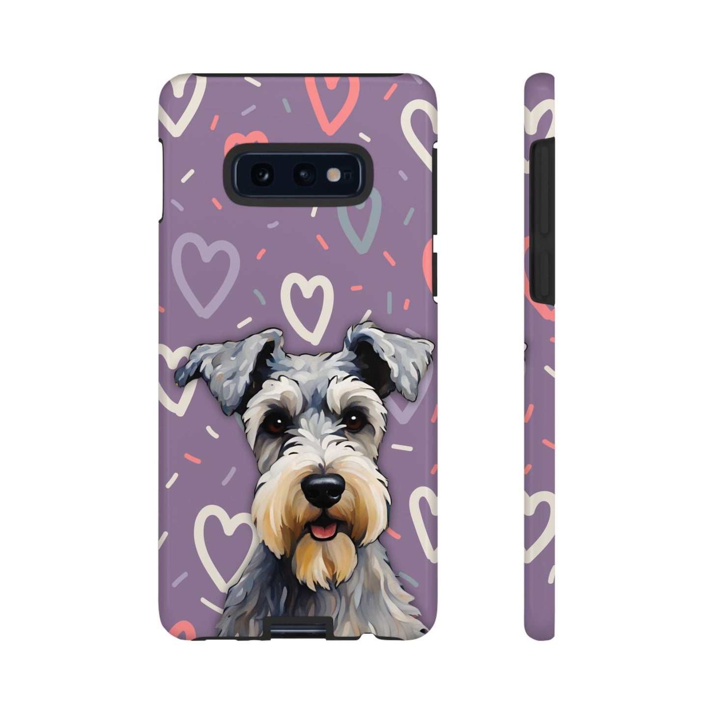 Miniature Schnauzer Love iPhone Samsung Galaxy Google Pixel Glossy Tough Case