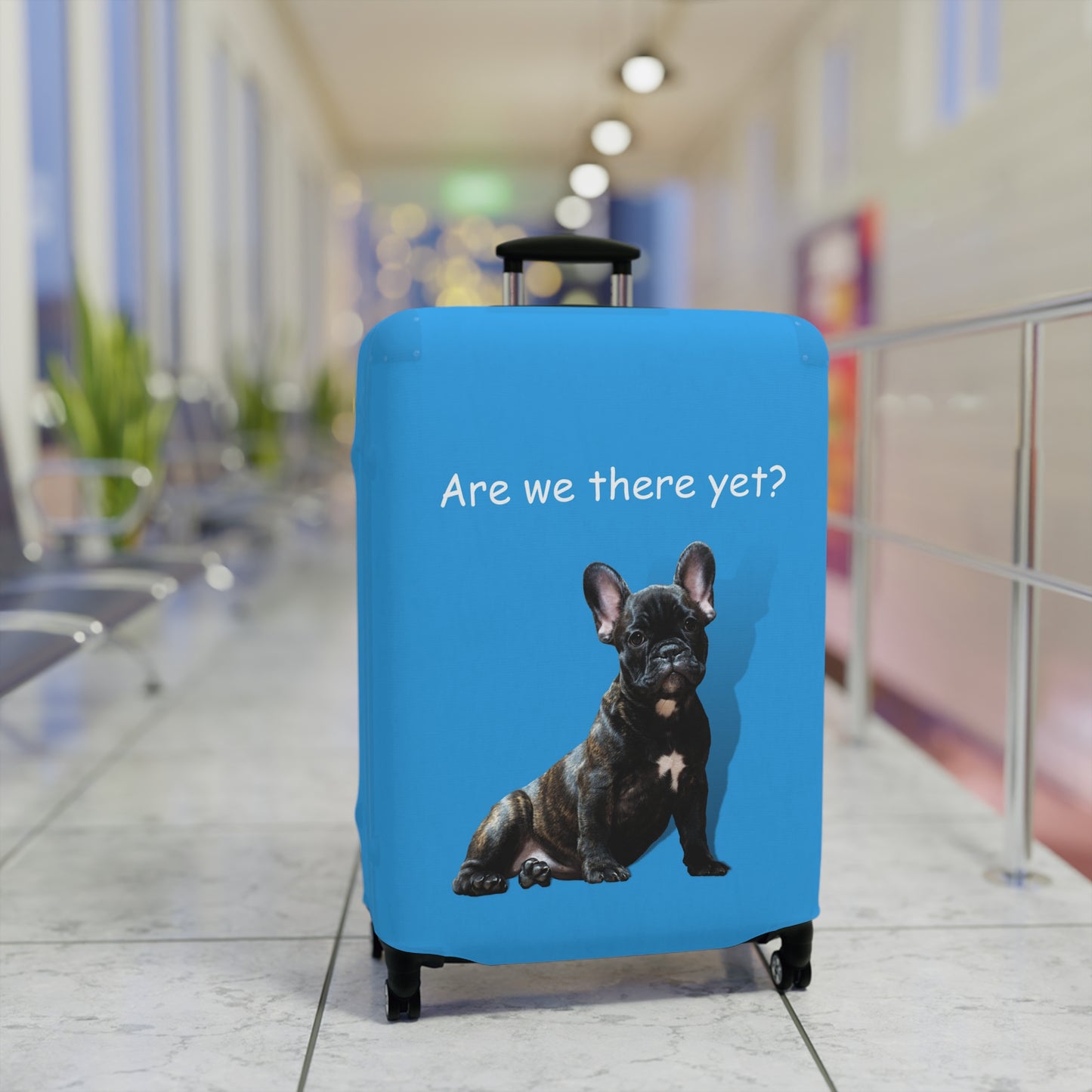 Boston Terrier Are We There Yet? Luggage Cover